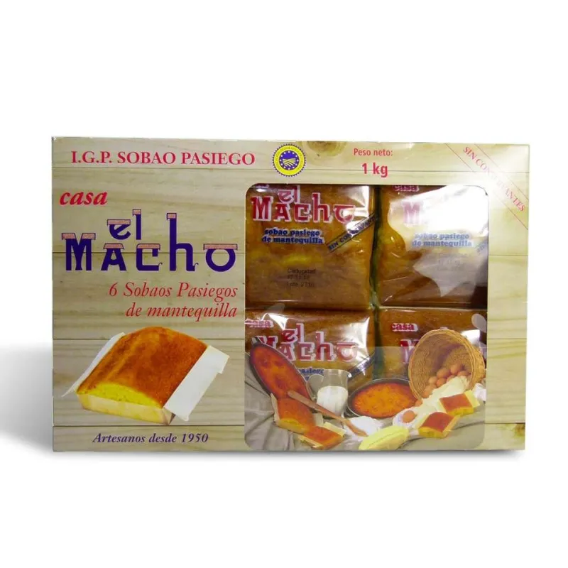 Paquete de 6 sobaos el Macho 1 kg