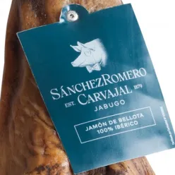 Jamón de bellota 100% ibérico Sánchez Romero Carvajal Jabugo